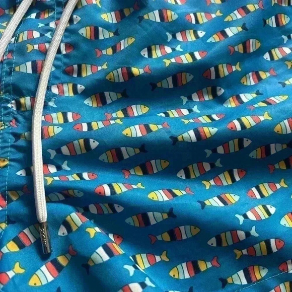 Men’s 2(X)ist Fish Pattern Swim Trunks Size  Large - Picture 6 of 6